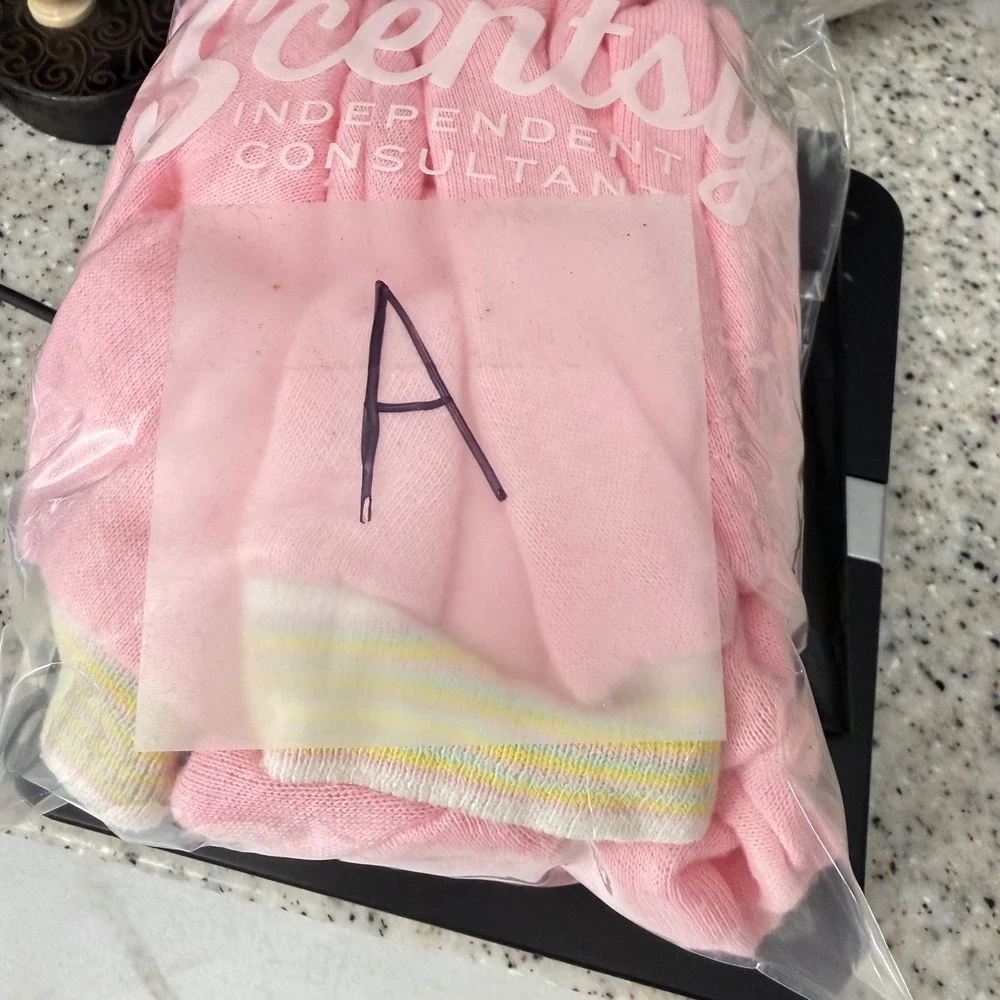 Vintage Pink Knit Baby Tracksuit Set Hooded Sweatshirt Joggers‎ 12 Months